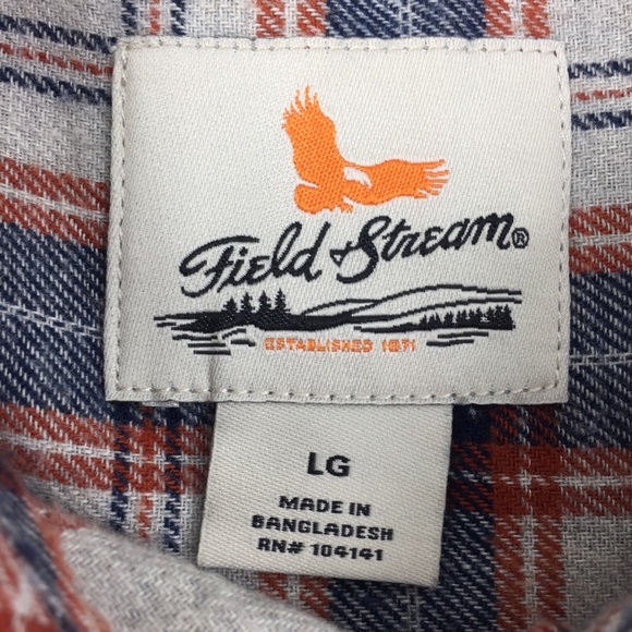 Field & Stream Plaid Flannel Lumberjack Work Shirt - Picture 7 of 15